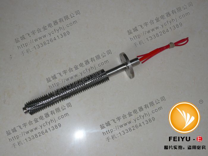 翅片式單頭電熱管實(shí)拍照片，盜用必究！